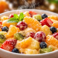 Creamy Orange Sauced Fruit Salad