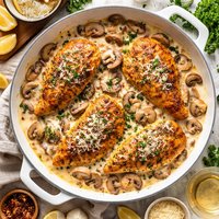 Creamy Parmesan Mushroom Chicken