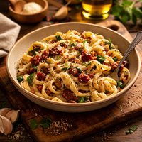 Creamy Pasta with Sun Dried Tomatoes
