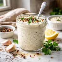 Creamy Pepper Garlic Dressing