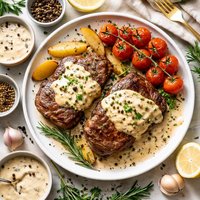 Creamy Peppercorn Steaks