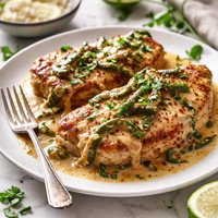 Creamy Poblano Pork Chops