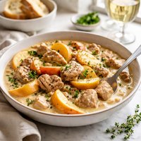 Creamy Pork and Apple Stew