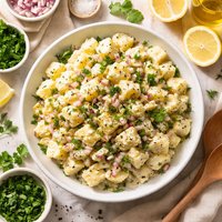 Creamy Potato Salad with Lemon and Fresh Herbs