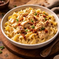 Creamy Ranch Chicken with Noodles