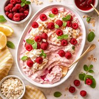 Creamy Raspberry Dessert