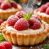 Creamy Raspberry Tarts
