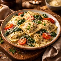 Creamy Ravioli Florentine
