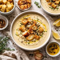 Creamy Roasted Garlic Soup