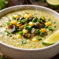 Creamy Roasted Poblano Soup