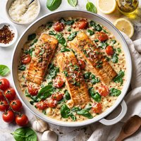 Creamy Salmon Florentine