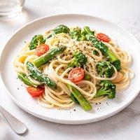 Creamy Spaghetti with Veggies