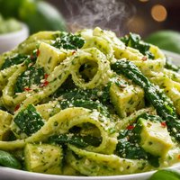 Creamy Spinach and Avocado Pasta