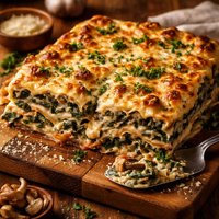Creamy Spinach Mushroom Lasagna
