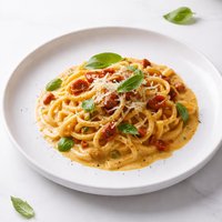 Creamy Sun Dried Tomato Pasta Sauce with Pumpkin