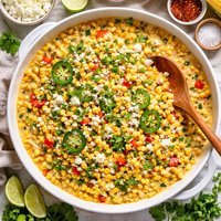 Creamy Sweet Corn Sauteed with Peppers