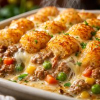 Creamy Tater Tot Hotdish