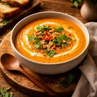 Creamy Thai Carrot Soup Vegan