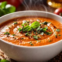 Creamy Tomato and Summer Herb Soup