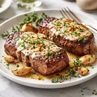 Creamy Top Blade Steaks