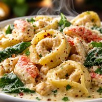 Creamy Tortellini Crab