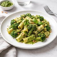 Creamy Vegan Pesto Pasta with Broccoli