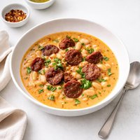 Creamy White Bean and Chorizo Soup
