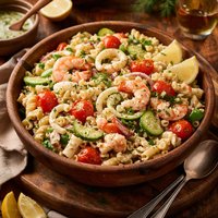 Creatively Delicious Seafood Pasta Salad