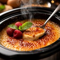 Creme Brulee in the Slow Cooker