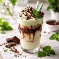 Creme De Menthe Chocolate Vanilla Drink
