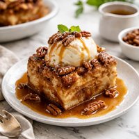Creole Bread Pudding with Bourbon Sauce