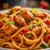 Creole Chicken Spaghetti