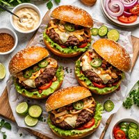 Creole Peppy Burgers
