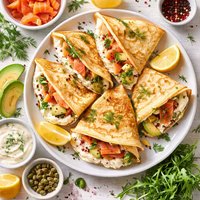 Crepes with Salmon Filling