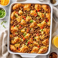 Crescent Sausage and Potato Brunch Bake