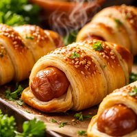 Crescent Wrapped Hot Dogs
