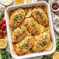 Crisp and Creamy Baked Chicken