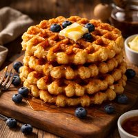 Crisp Cornmeal Waffles