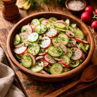 Crisp Cucumber Radish Salad