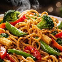 Crisp Noodle and Vegetable Stir Fry
