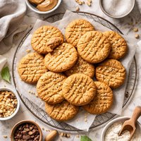 Crisp Peanut Butter Cookies
