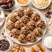 Crisp Rice Date Nut Balls