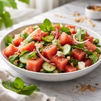 Crisp Watermelon Salad