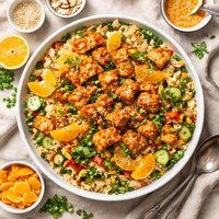 Crispie Orange Chicken Rice Pilaf Salad