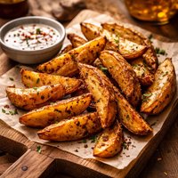 Crispy Baked Potato Wedges