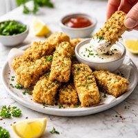 Crispy Baked Tofu Fingers Nuggets Low Fat
