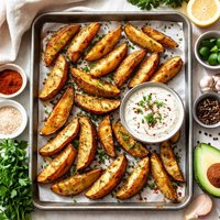 Crispy Baked Wedge Potatoes