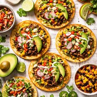 Crispy Beef Tostadas