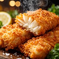 Crispy Deep Fried Cod Fish