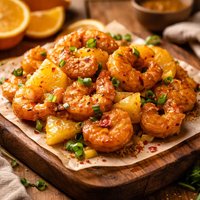 Crispy Honey Pineapple Orange Shrimp
